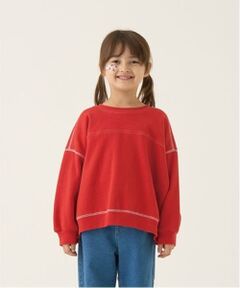 b・ROOM / ビールーム スウェット | 【毛玉バイバイ裏起毛裏毛】ビッグシルエット配色ステッチスウェット