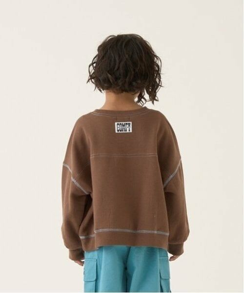 b・ROOM / ビールーム スウェット | 【毛玉バイバイ裏起毛裏毛】ビッグシルエット配色ステッチスウェット | 詳細11