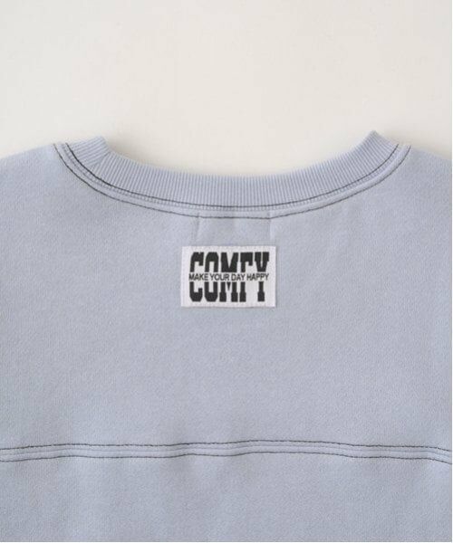 b・ROOM / ビールーム スウェット | 【毛玉バイバイ裏起毛裏毛】ビッグシルエット配色ステッチスウェット | 詳細4