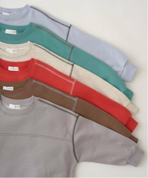 b・ROOM / ビールーム スウェット | 【毛玉バイバイ裏起毛裏毛】ビッグシルエット配色ステッチスウェット | 詳細6
