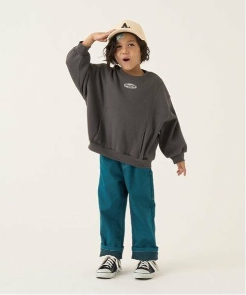 b・ROOM / ビールーム スウェット | 【セットアップ可能】【毛玉バイバイ裏起毛裏毛】切替えビッグスウェット | 詳細12