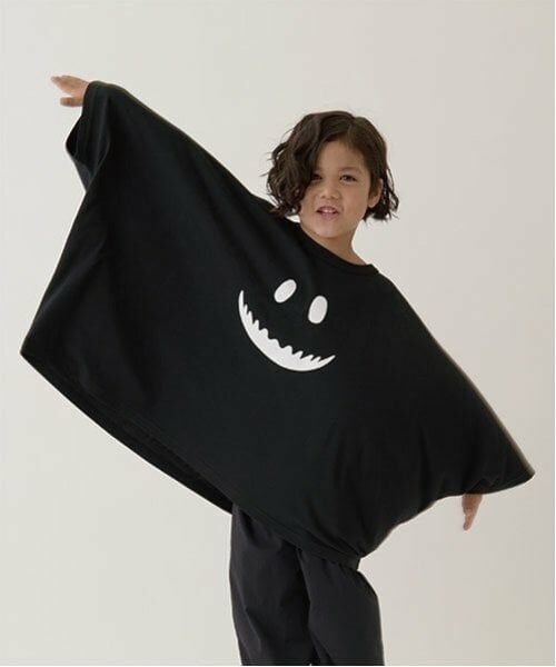 b・ROOM / ビールーム Tシャツ | 【ハロウィン】変形オバケTシャツ（黒）