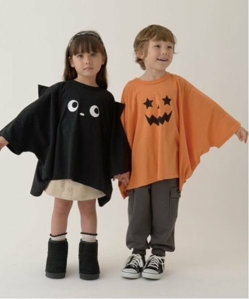 b・ROOM / ビールーム Tシャツ | 【ハロウィン】カボチャ＆ねこアソート変形Tシャツ | 詳細12