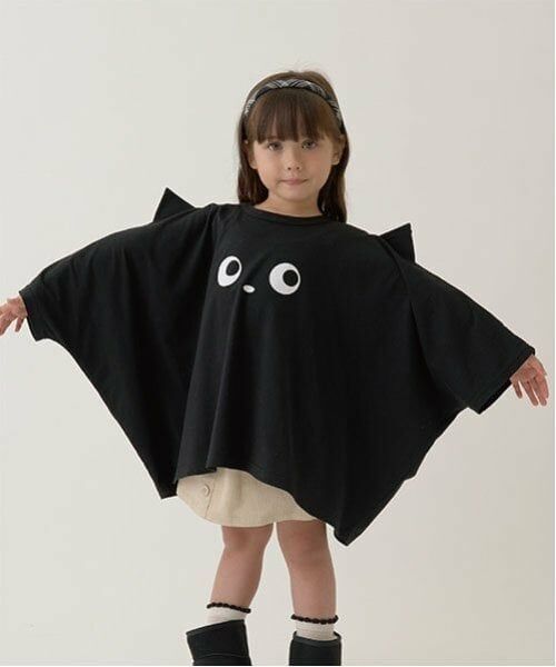 b・ROOM / ビールーム Tシャツ | 【ハロウィン】カボチャ＆ねこアソート変形Tシャツ（黒）