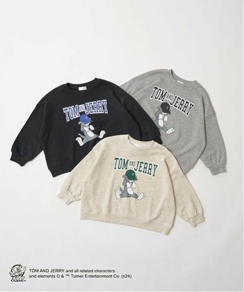 b・ROOM / ビールーム スウェット | 【TOM AND JERRY】【毛玉バイバイ裏毛】ビッグシルエットプリントスウェット | 詳細1
