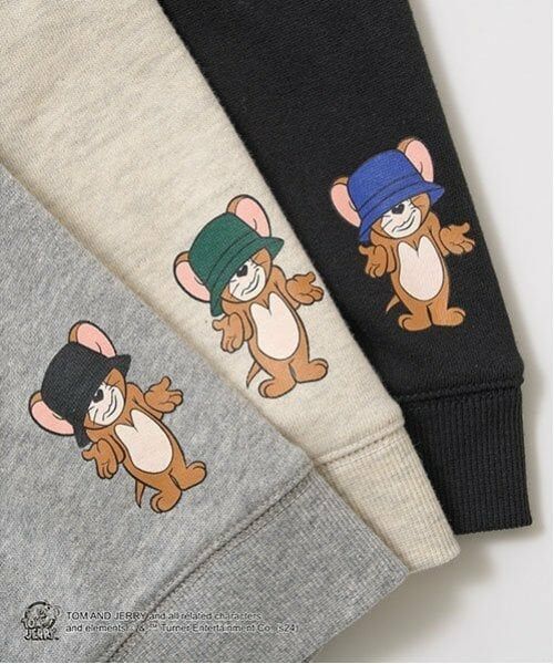 b・ROOM / ビールーム スウェット | 【TOM AND JERRY】【毛玉バイバイ裏毛】ビッグシルエットプリントスウェット | 詳細4