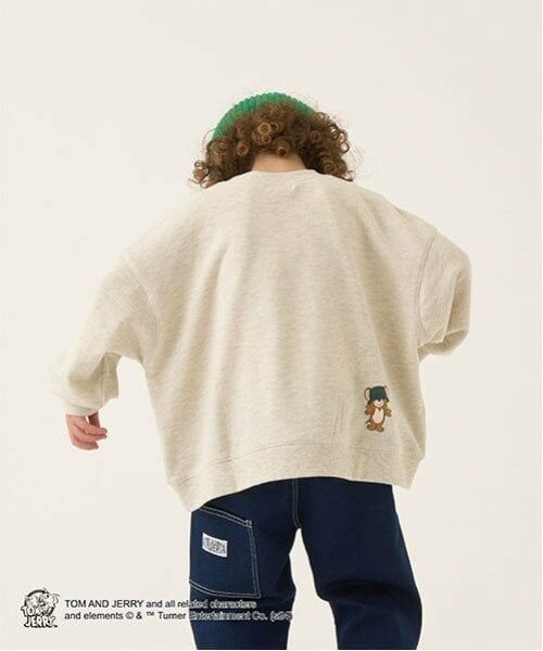 b・ROOM / ビールーム スウェット | 【TOM AND JERRY】【毛玉バイバイ裏毛】ビッグシルエットプリントスウェット | 詳細6