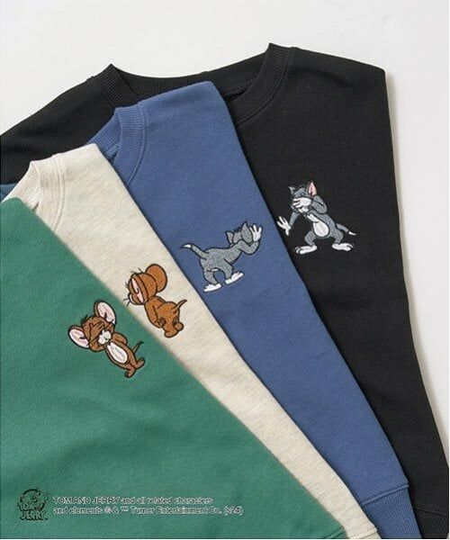 b・ROOM / ビールーム スウェット | 【TOM AND JERRY】【毛玉バイバイ裏毛】刺しゅう&プリントスウェット | 詳細4