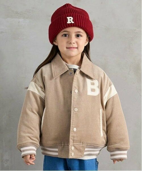 b・ROOM / ビールーム ブルゾン | コーデュロイスタジャン（ベージュ）