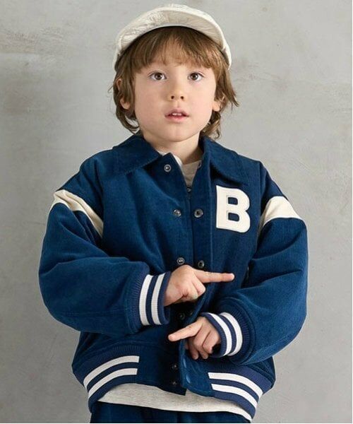 b・ROOM / ビールーム ブルゾン | コーデュロイスタジャン（インク ブルー）