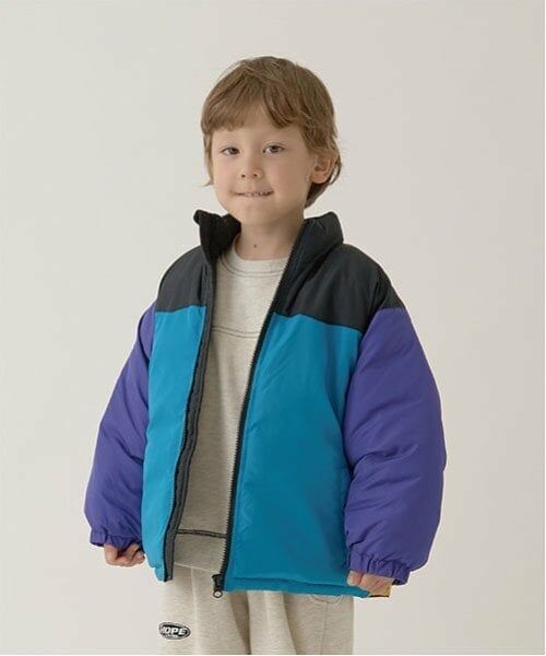 b・ROOM / ビールーム ブルゾン | 【万能アウター】バイカラーパフジャケット（マルチ）