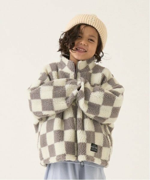 b・ROOM / ビールーム ブルゾン | ジップボアブルゾン（グレー）