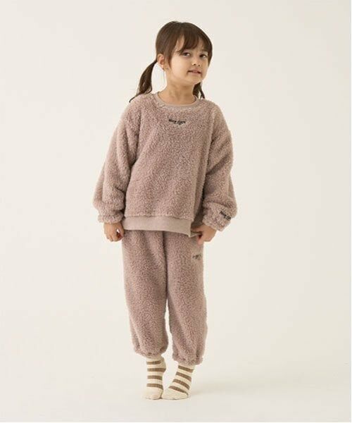 b・ROOM / ビールーム ルームウェア | 【ルームウェア】【ふわふわボア】プルオーバー&パンツセット（グレージュ）