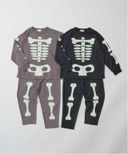 b・ROOM / ビールーム その他トップス | 【ハロウィン】ほねほねセットアップ | 詳細1