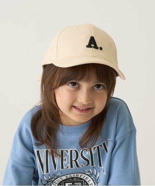 b・ROOM / ビールーム キャップ | アソートアルファベットキャップ（アイボリー）