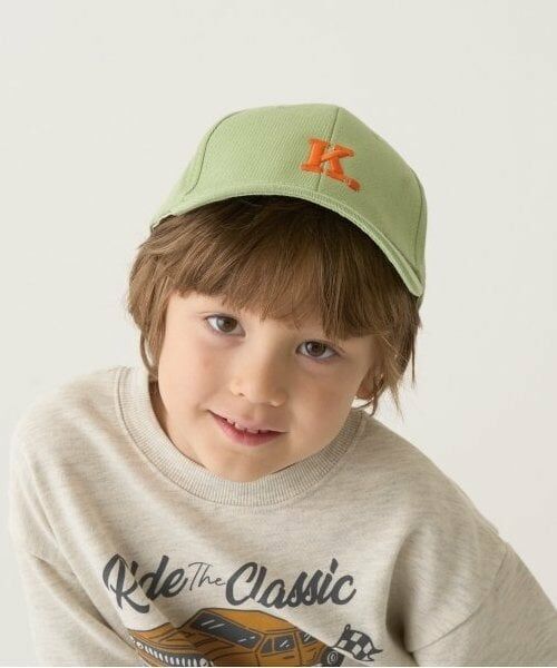 b・ROOM / ビールーム キャップ | アソートアルファベットキャップ（ライト グリーン）