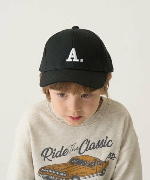 b・ROOM / ビールーム キャップ | アソートアルファベットキャップ（黒）