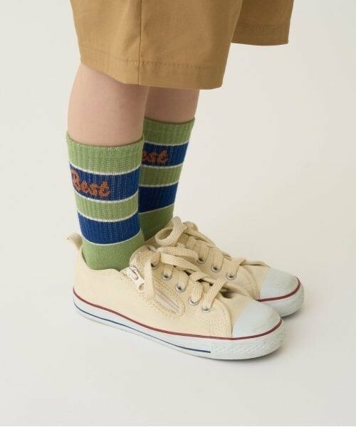 b・ROOM / ビールーム ソックス | アソートラインソックス（ライト グリーン）