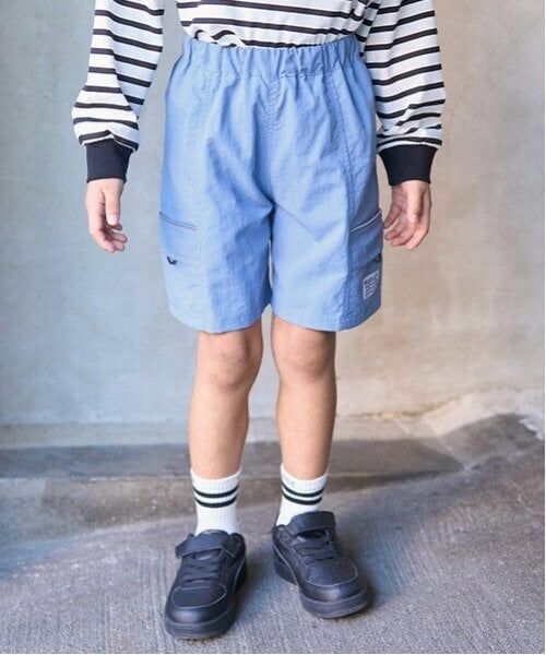 b・ROOM / ビールーム ショート・ハーフ・半端丈パンツ | 【撥水加工】4分丈パンツ（モデレート ブルー）