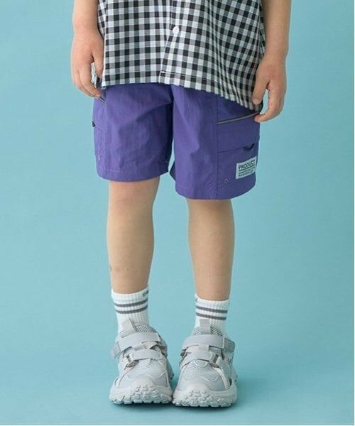 b・ROOM / ビールーム ショート・ハーフ・半端丈パンツ | 【撥水加工】4分丈パンツ（パープル）