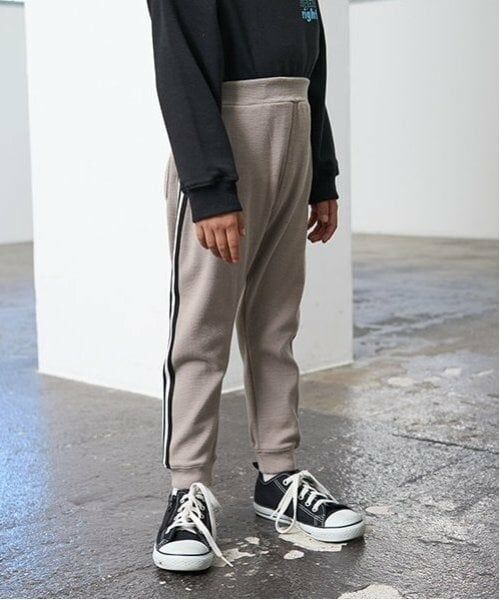 b・ROOM / ビールーム その他パンツ | 【ともパン】サイドラインテーパードパンツ(グレージュ)