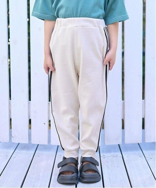 b・ROOM / ビールーム その他パンツ | 【ともパン】サイドラインテーパードパンツ(ウスベージュ)
