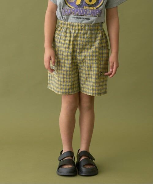 b・ROOM / ビールーム ショート・ハーフ・半端丈パンツ | 【セットアップ可能】サイドポケットアソート4分丈パンツ（黄）