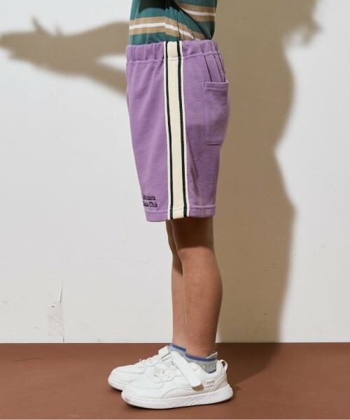 b・ROOM / ビールーム ショート・ハーフ・半端丈パンツ | 4分丈サイドラインスウェットパンツ | 詳細10