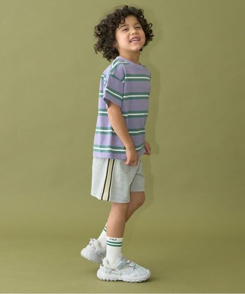 b・ROOM / ビールーム ショート・ハーフ・半端丈パンツ | 4分丈サイドラインスウェットパンツ | 詳細15