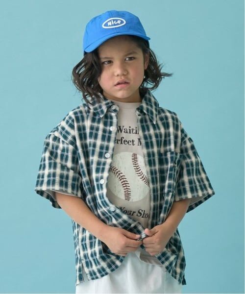 b・ROOM / ビールーム シャツ・ブラウス | 【セットアップ可能】ビッグシルエットアソート半袖シャツ（モス グリーン）