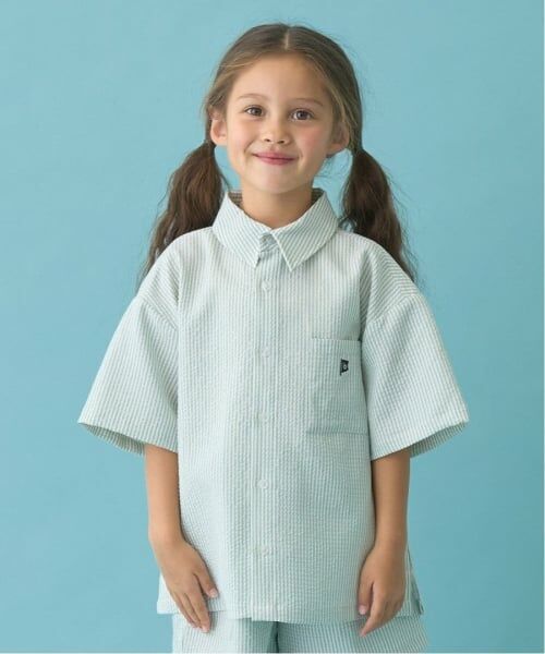 b・ROOM / ビールーム シャツ・ブラウス | 【セットアップ可能】ビッグシルエットアソート半袖シャツ（ミント）