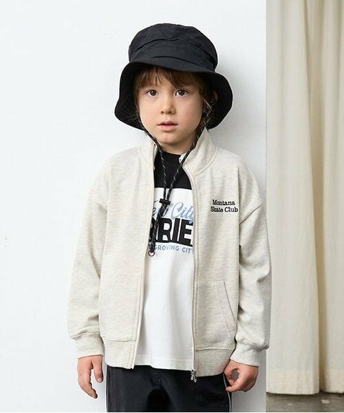 b・ROOM / ビールーム パーカー | フルジップスウェット（オートミール）