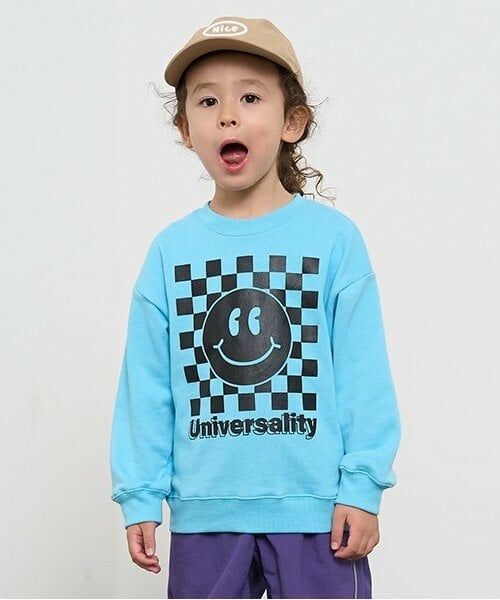 b・ROOM / ビールーム スウェット | 【万能アイテム】選べる6パターンプリントスウェット(ターコ)