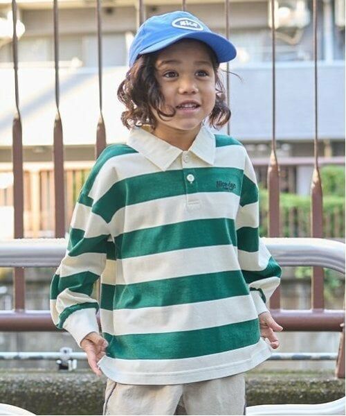 b・ROOM / ビールーム Tシャツ | ビッグシルエットラガーシャツ（モスグリーン）