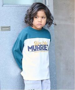 b・ROOM / ビールーム Tシャツ | 【カイテキ天竺】ビッグシルエットバイカラーロゴTシャツ