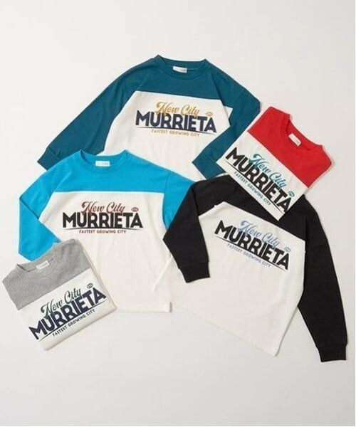 b・ROOM / ビールーム Tシャツ | 【カイテキ天竺】ビッグシルエットバイカラーロゴTシャツ | 詳細1