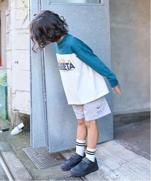 b・ROOM / ビールーム Tシャツ | 【カイテキ天竺】ビッグシルエットバイカラーロゴTシャツ | 詳細10