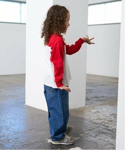 b・ROOM / ビールーム Tシャツ | 【カイテキ天竺】ビッグシルエットバイカラーロゴTシャツ | 詳細7