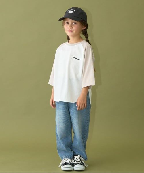 b・ROOM / ビールーム Tシャツ | 【カイテキ天竺】ビッグシルエット7分袖ラグランTシャツ | 詳細1