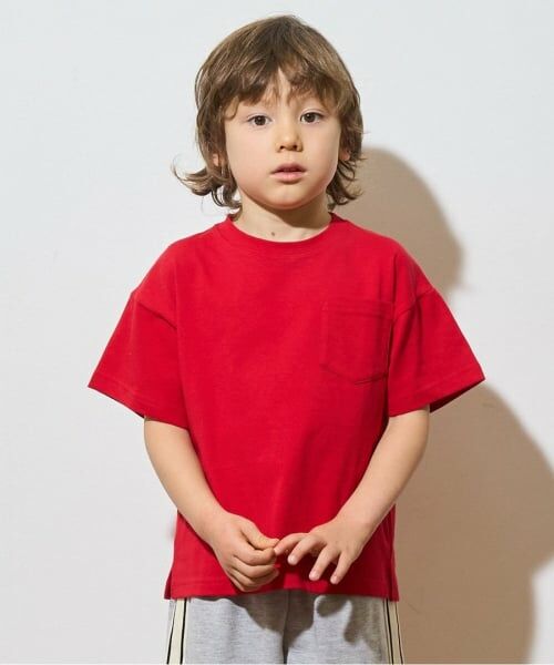 b・ROOM / ビールーム Tシャツ | 【カイテキ天竺】ビッグシルエットベーシックTシャツ（赤）