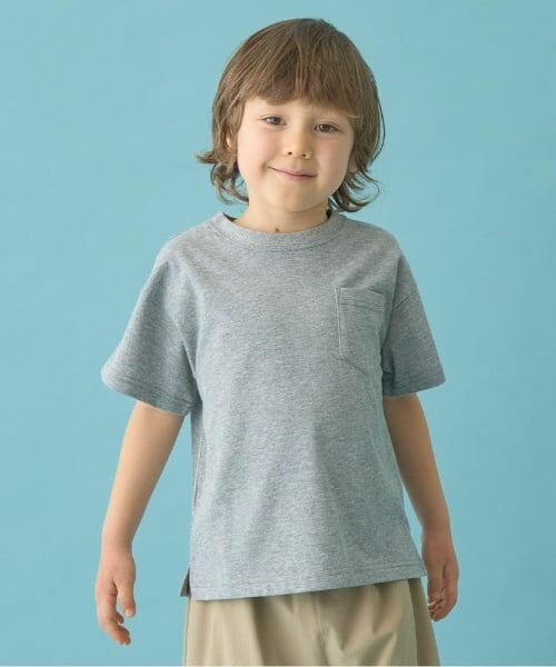 b・ROOM / ビールーム Tシャツ | 【カイテキ天竺】ビッグシルエットベーシックTシャツ（トップグレー）