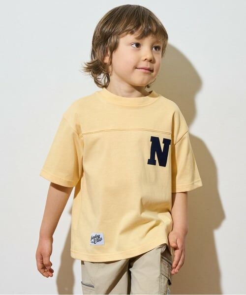 b・ROOM / ビールーム Tシャツ | 【どちらが前でもOK!】【カイテキ天竺】ロゴTシャツ（カラシ）