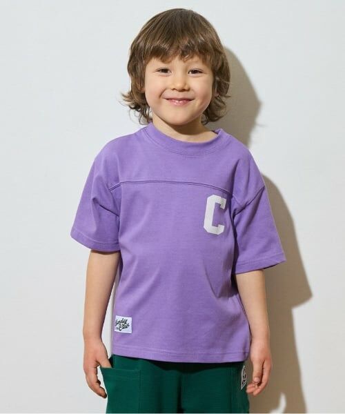 b・ROOM / ビールーム Tシャツ | 【どちらが前でもOK!】【カイテキ天竺】ロゴTシャツ（パープル）