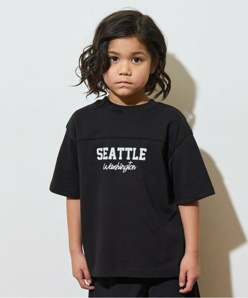 b・ROOM / ビールーム Tシャツ | 【どちらが前でもOK!】【カイテキ天竺】ロゴTシャツ（黒）