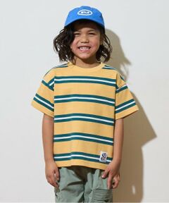 b・ROOM / ビールーム Tシャツ | ビッグシルエット先染めボーダーTシャツ