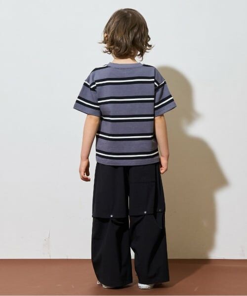 b・ROOM / ビールーム Tシャツ | ビッグシルエット先染めボーダーTシャツ | 詳細11