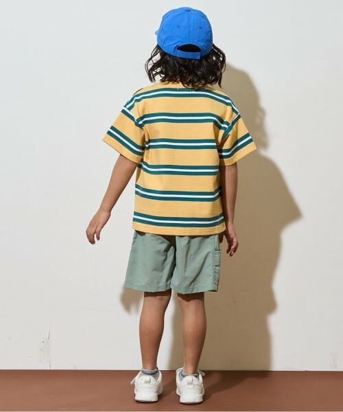 b・ROOM / ビールーム Tシャツ | ビッグシルエット先染めボーダーTシャツ | 詳細2