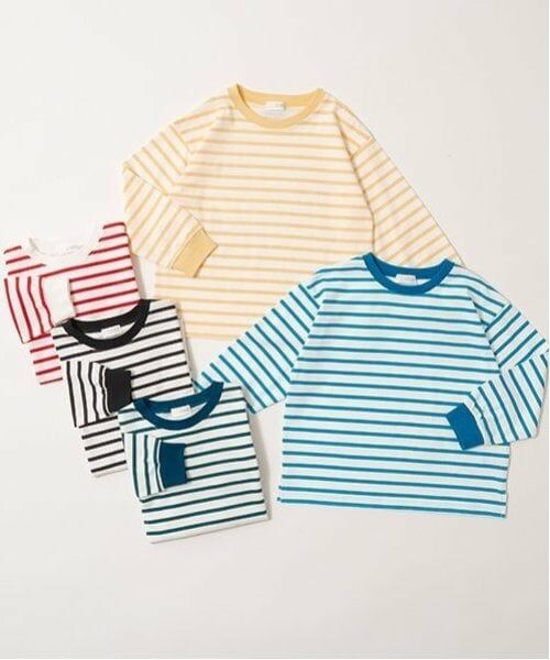 b・ROOM / ビールーム Tシャツ | 【カイテキ天竺】ボーダー長袖Tシャツ | 詳細1