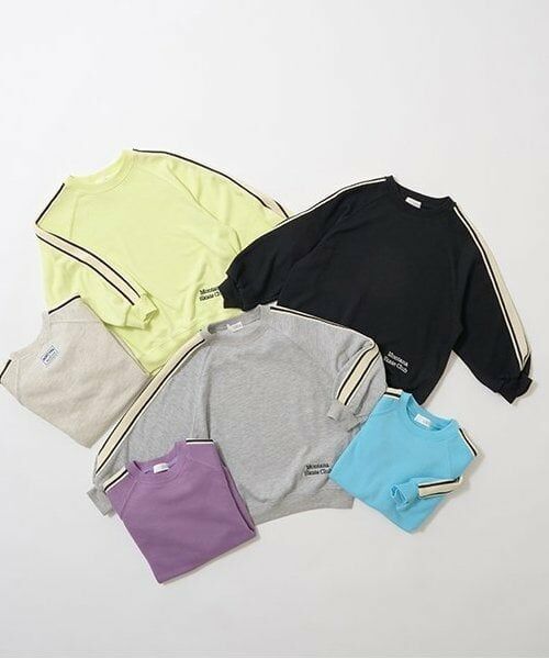 b・ROOM / ビールーム スウェット | ラインラグランスウェット | 詳細1