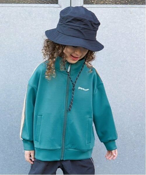 b・ROOM / ビールーム カーディガン・ボレロ | 【セットアップ可能】トラックジャケット（モス グリーン）